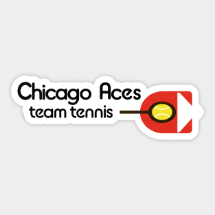 Defunct Chicago Aces WTT Team Tennis 1975 Sticker